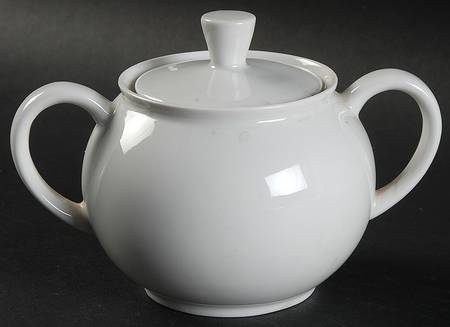 Arzberg White (Shape 1382) Sugar Bowl & Lid