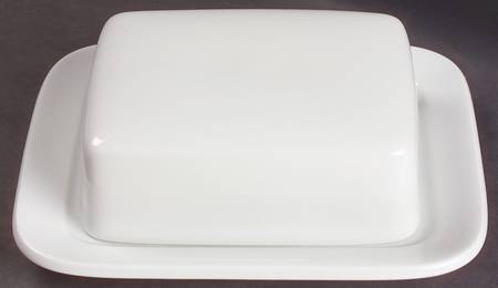 Arzberg White (Shape 1382) Square Covered Butter