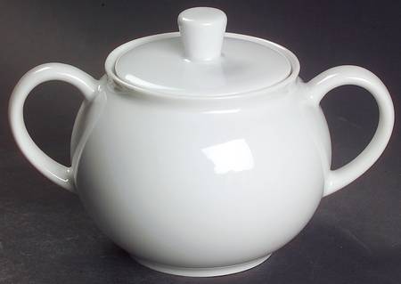 Arzberg White (Shape 1382) Sugar Bowl & Lid
