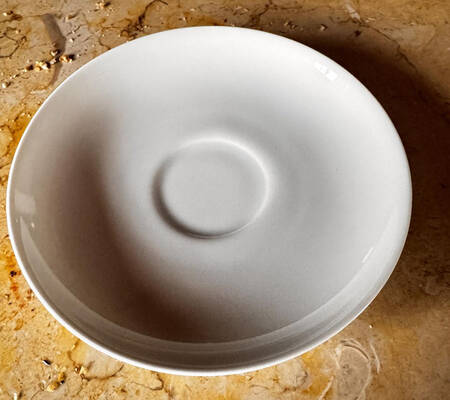Arzberg White (Form Shape 2000) Saucer for Flat Cup