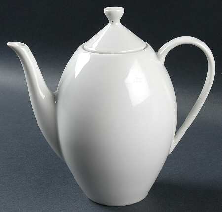 Arzberg White (Form Shape 2000) Coffee Pot & Lid
