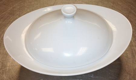 Arzberg White (Form Shape 2000) 7" Oval Box & Lid