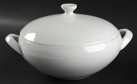 Arzberg White (Form Shape 2000) 1.5 Qt Round Covered Casserole
