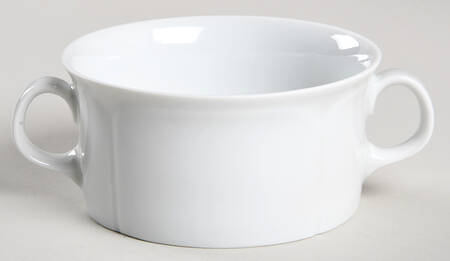 Corso White Flat Cream Soup Bowl