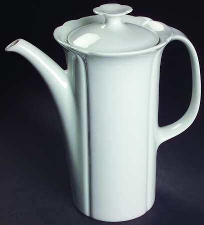 Corso White Coffee Pot & Lid