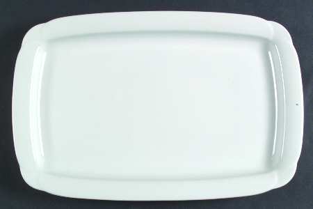 Corso White 15" Rectangular Serving Platter
