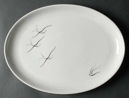 Silver Flight 15" Oval Serving Platter by Arzberg