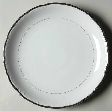 Empress White 12" Chop Plate (Round Platter)