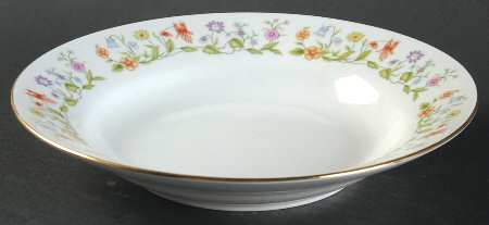 Eternal Love (Gold Trim) Rim Soup Bowl
