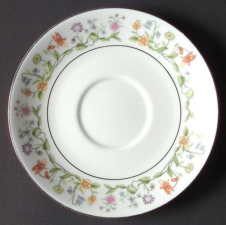 Eternal Love (Platinum Trim) Saucer for Footed Cup
