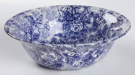 Chintzware Blue 8" Round Vegetable Bowl