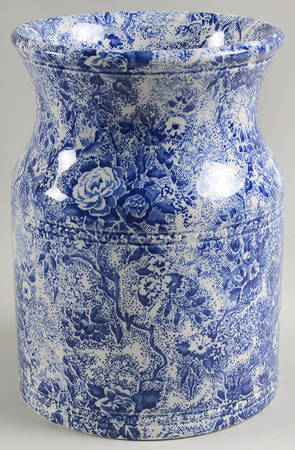 Chintzware Blue 7" Storage Jar No Lid