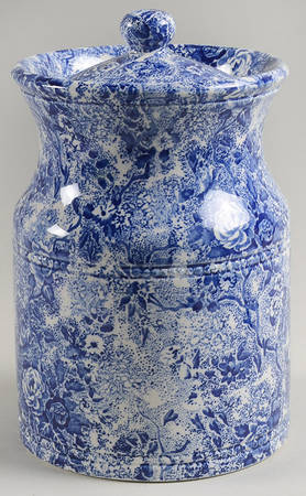 Chintzware Blue 7" Storage Jar & Lid