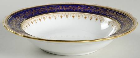 7098 Cobalt Rim Soup Bowl