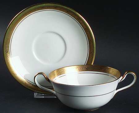 Argosy Flat Cream Soup Bowl & Saucer Set
