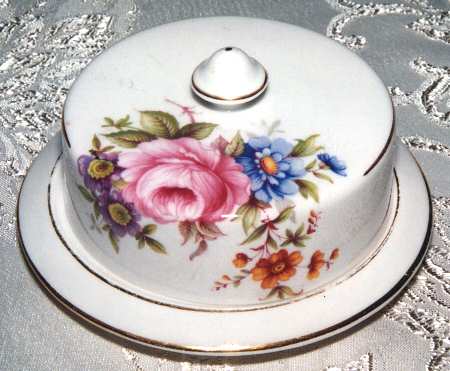 Aynsley Spray Round Covered Butter