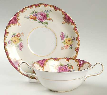 B3645 Flat Cream Soup Bowl & Saucer Set