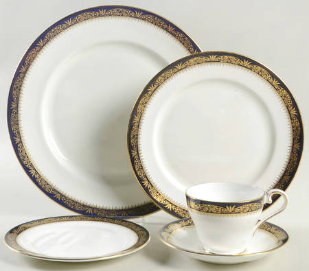 Balmoral Blue 5 Piece Place Setting
