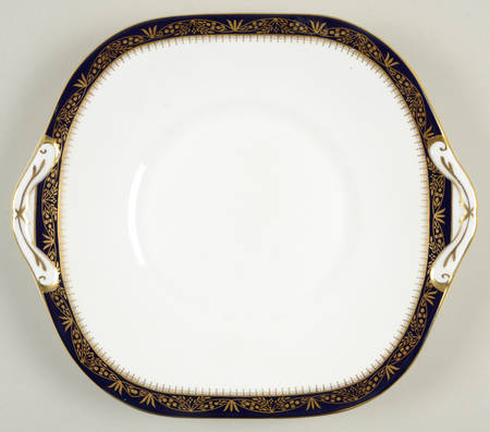 Balmoral Blue Square Handled Cake Plate