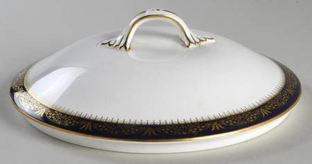 Balmoral Blue Lid for Round Vegetable