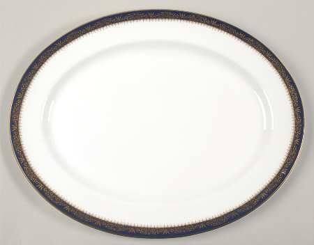 Balmoral Blue 16" Oval Serving Platter