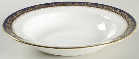 Balmoral Blue Rim Soup Bowl