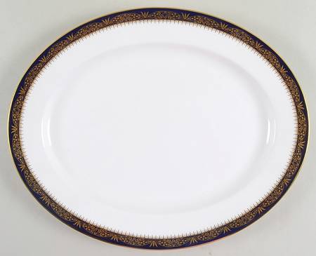 Balmoral Blue 13" Oval Serving Platter
