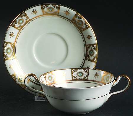 Belmont (Smooth) Flat Cream Soup Bowl & Saucer Set