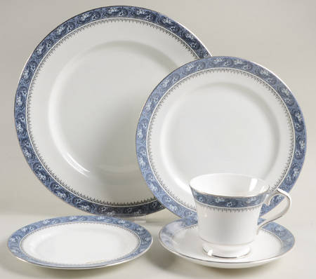 Blue Mist 5 Piece Place Setting