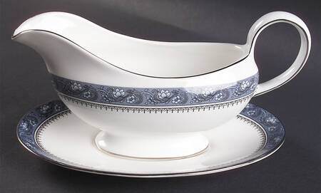 Blue Mist Gravy Boat & Underplate