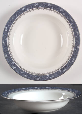 Blue Mist Rim Soup Bowl