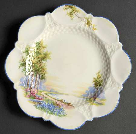 Bluebell Time (Bluetrim) Dessert/Pie Plate