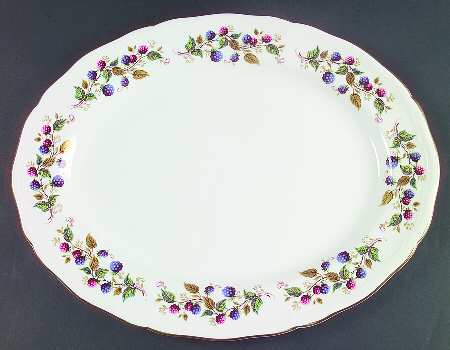 Bramble Time 16" Oval Serving Platter