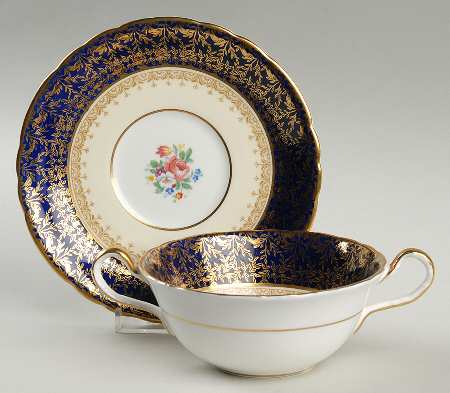 Cardiff Flat Cream Soup Bowl & Saucer Set