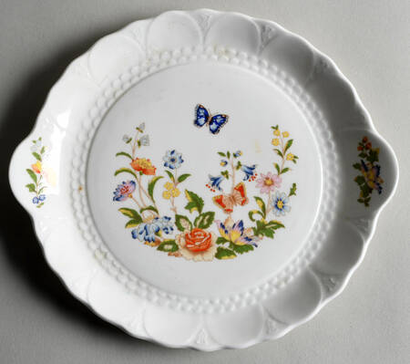 Cottage Garden Handled Cake Plate