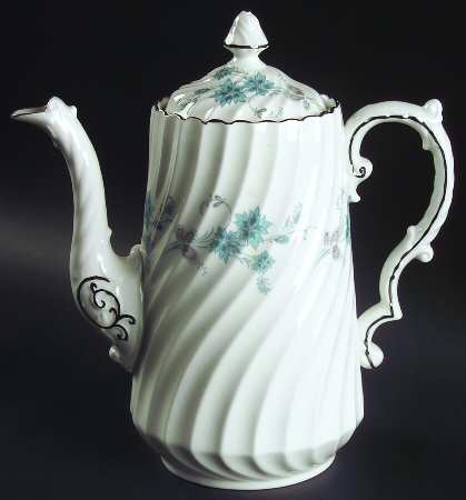 Delphine (Older, Platinum Trim) Coffee Pot & Lid