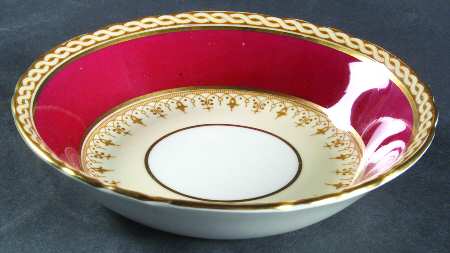 Desborough Maroon Fruit/Dessert (Sauce) Bowl