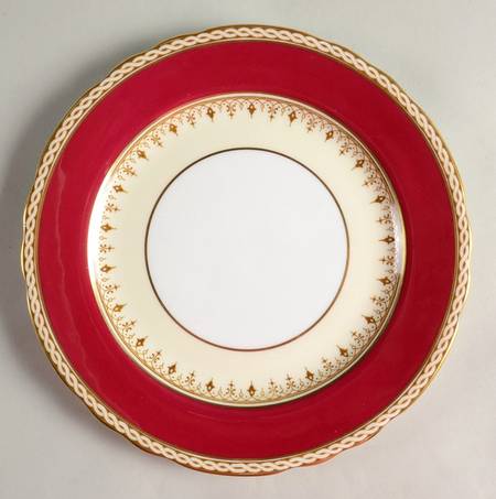 Desborough Maroon Salad Plate