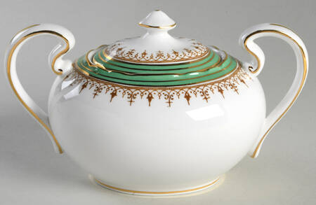 Durham Green Sugar Bowl & Lid