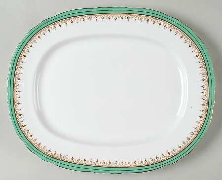 Durham Green 13" Oval Serving Platter