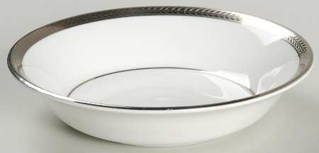 Elegance (Platinum Trim & Inner Verge) Fruit/Dessert (Sauce) Bowl