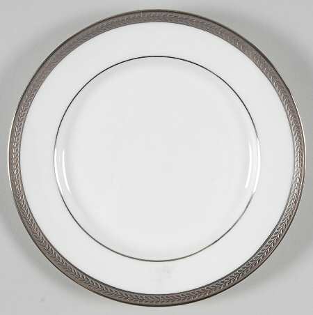 Elegance (Platinum Trim & Inner Verge) Bread & Butter Plate