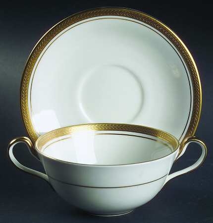 Elizabeth (Smooth) Flat Cream Soup Bowl & Saucer Set