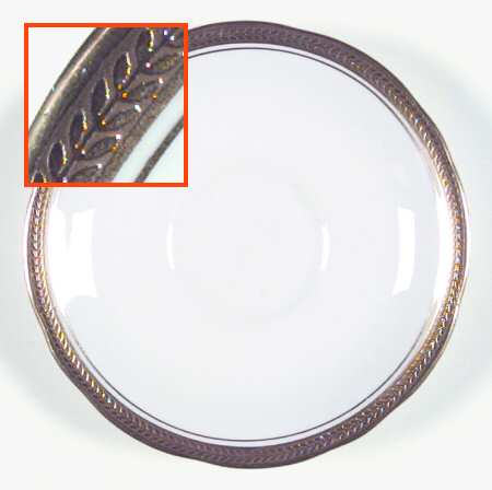 Elizabeth (Scalloped, Pin Line) Saucer for Footed Cup