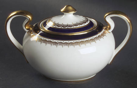 Embassy Cobalt Blue (Smooth) Sugar Bowl & Lid