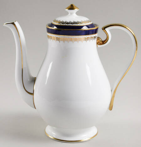 Embassy Cobalt Blue (Smooth) Coffee Pot & Lid