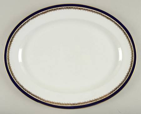 Embassy Cobalt Blue (Smooth) 15" Oval Serving Platter