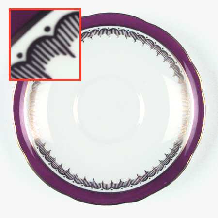 Embassy Marone (Maroon) Saucer