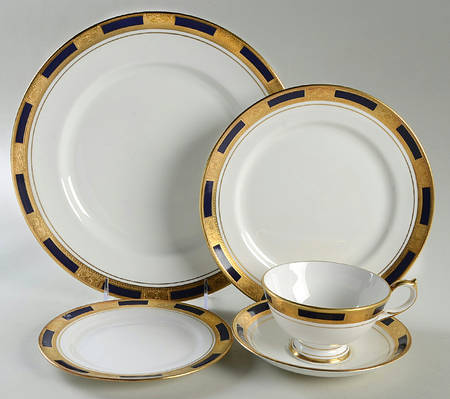 Empress Cobalt 5 Piece Place Setting