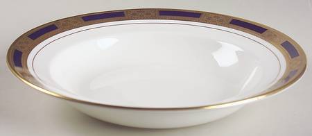 Empress Cobalt Large Rim Soup Bowl